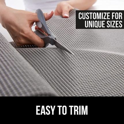 Non Slip Grip mat grijs | 45x125 cm Antislipmat Gaas Patroon voor Bureaus en Keukenlades | Interieuraccessoires