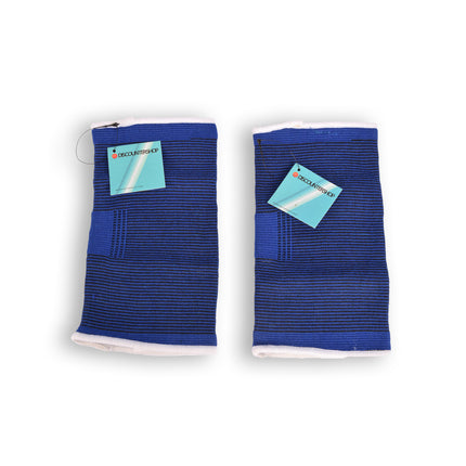 Comfortabele Elleboogbrace - Blauw - Maat - L - 2 Stuks - 90 g - 12 cm Breedte - 22 cm Hoogte