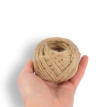 9x | Jute touw | 60 meter | Briun | Jute koord | 55 gram 