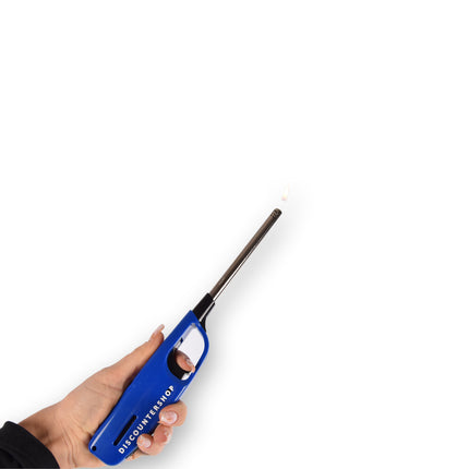 Compacte BBQ Starter – 61g - Blauw - Navulbare Aansteker voor Snel en Gemakkelijk BBQ Aansteken – 4cm x 2cm x 28cm