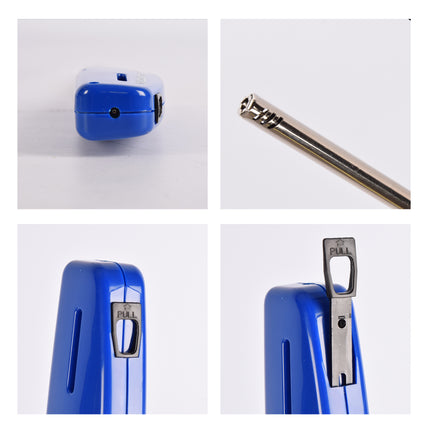 Compacte BBQ Starter – 61g - Blauw - Navulbare Aansteker voor Snel en Gemakkelijk BBQ Aansteken – 4cm x 2cm x 28cm