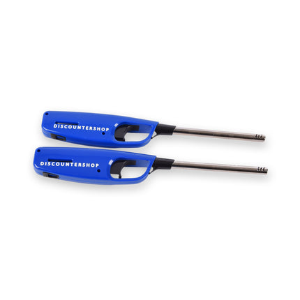 2x Compacte BBQ Starter – Blauw - Navulbare Aansteker voor Snel en Gemakkelijk BBQ Aansteken – 4cm x 2cm x 28cm