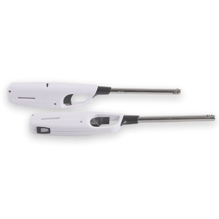 2x Compacte BBQ Starter – Wit - Navulbare Aansteker voor Snel en Gemakkelijk BBQ Aansteken – 4cm x 2cm x 28cm