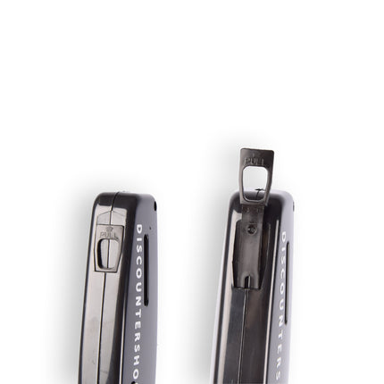 2x Compacte BBQ Starter – Zwart - Navulbare Aansteker voor Snel en Gemakkelijk BBQ Aansteken – 4cm x 2cm x 28cm