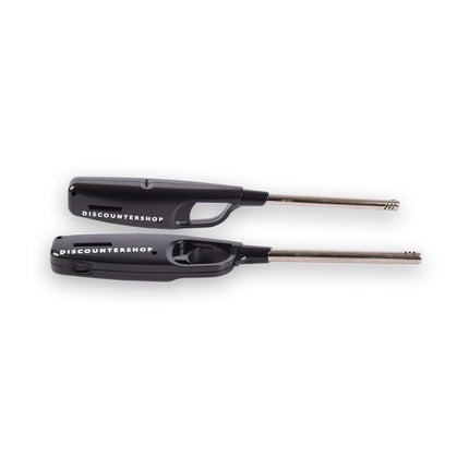 2x Compacte BBQ Starter – Zwart - Navulbare Aansteker voor Snel en Gemakkelijk BBQ Aansteken – 4cm x 2cm x 28cm