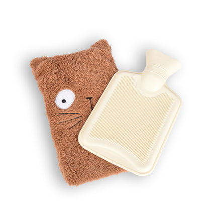 Camel Kinderkruik met Zachte Beer Hoes - 0.85L - Polyester en Natuurrubber - 29cm x 2cm x 29cm
