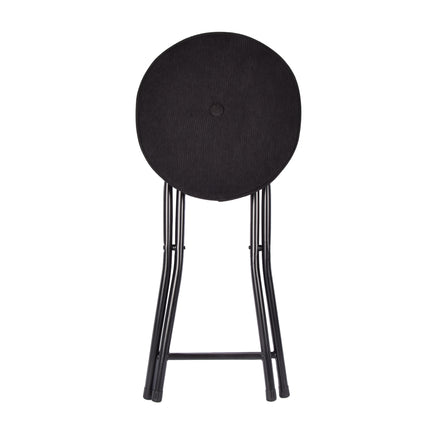 Robuuste Zwarte Stoel - Max. Draaggewicht 120kg - Comfortabele Zitdiepte 40cm - Compact 30cm x 45cm