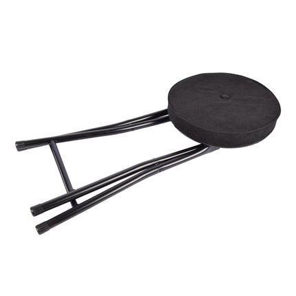 Robuuste Zwarte Stoel - Max. Draaggewicht 120kg - Comfortabele Zitdiepte 40cm - Compact 30cm x 45cm