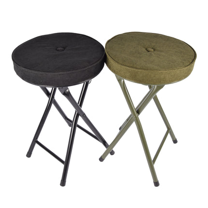 Robuuste Zwarte Stoel - Max. Draaggewicht 120kg - Comfortabele Zitdiepte 40cm - Compact 30cm x 45cm