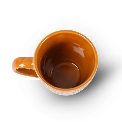 1x Luxe Keramische Beker Set - Koffie- en Theebekers, 200ml Capaciteit, bruin Kleur