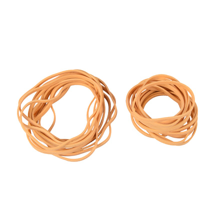 Upgrade Your Professional Style | Rubberen Elastiekjes Set | 2 Glazen Flesjes | Afbreekbaar | Beige | Kleine & Sterke Haarelastiekjes Voor Kinderen Volwassenen