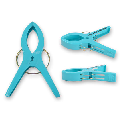 4setsx4pcs - in totaal- 16 stuks | Handdoekklemmen | blauw | Handdoekclips | Handdoekknijpers | Handdoekhaakjes | 15cm*10cm*3cm