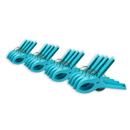4setsx4pcs - in totaal- 16 stuks | Handdoekklemmen | blauw | Handdoekclips | Handdoekknijpers | Handdoekhaakjes | 15cm*10cm*3cm