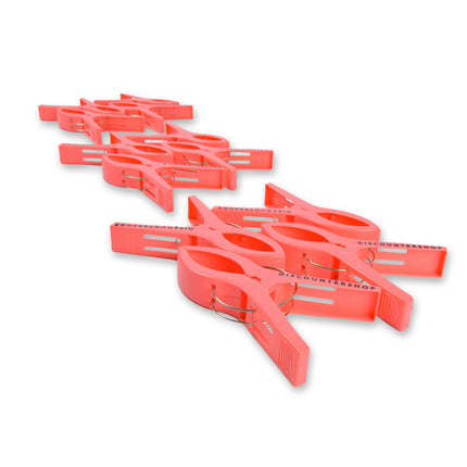 3 sets x 4pcs | Rood | Handdoekklemmen | Handdoekclips | plastic | Handdoekhaakjes | Handdoekknijpers | 15cm*10cm*3cm