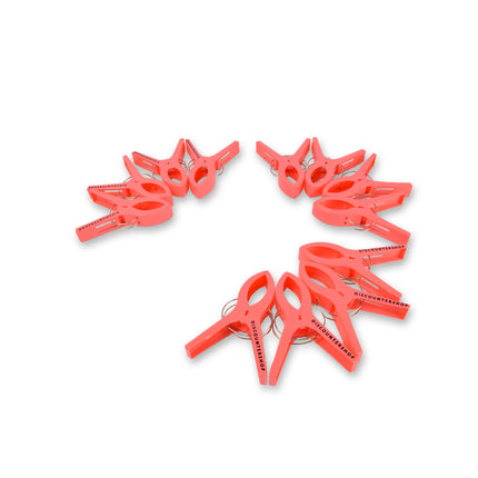3 sets x 4pcs | Rood | Handdoekklemmen | Handdoekclips | plastic | Handdoekhaakjes | Handdoekknijpers | 15cm*10cm*3cm