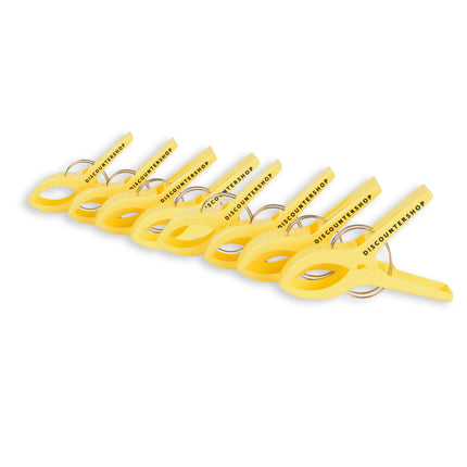 2 sets x 4 pcs | geel | Handdoekklemmen | Handdoekclips | plastic | Handdoekhaakjes | Handdoekknijpers | 15cm*10cm*3cm