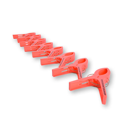 2 sets x 4pcs | Rood | Handdoekklemmen | Handdoekclips | plastic | Handdoekhaakjes | Handdoekknijpers | 15cm*10cm*3cm