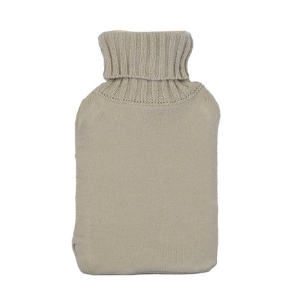 Warmwaterkruik van Polyester en Rubber | Beige Kleur - 28cmx18cm - Winteraccessoire voor Ontspanning