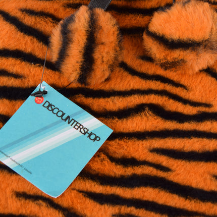 Oranje & Zwart Kinderkruik met Cheetah Print Hoes - 0.85L - Polyester en Natuurrubber - 29cm x 2cm x 29cm