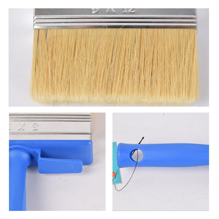 Professionele Blauwe Verfkwast Set - Hoogwaardige Plastic Kwasten voor Water- en Olieverf - 9-delige Schilderkit 20cm*12cm*3cm