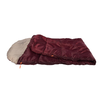 Slaapzak van hoogwaardig polyester - Trekking winterslaapzak - Bordeaux - 230cm x 80cm x 50cm - 1320g