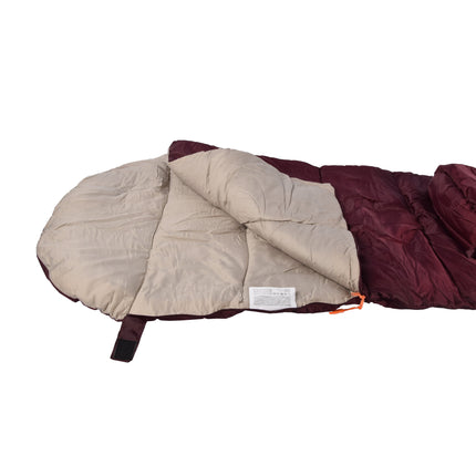 Duurzame Trekking Slaapzakken - Comfortabele en Waterdichte Winterslaapzakken - Polyester - Bordeaux - Set van 2 - Afmetingen: 230cm x 80cm x 50cm 