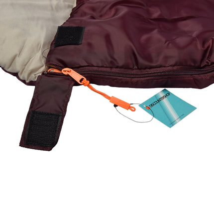 Duurzame Trekking Slaapzakken - Comfortabele en Waterdichte Winterslaapzakken - Polyester - Bordeaux - Set van 2 - Afmetingen: 230cm x 80cm x 50cm 