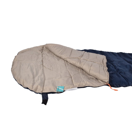Warme Winterslaapzak van Polyester voor Trektochten - Navy - Afmetingen: 230cm x 80cm x 50cm