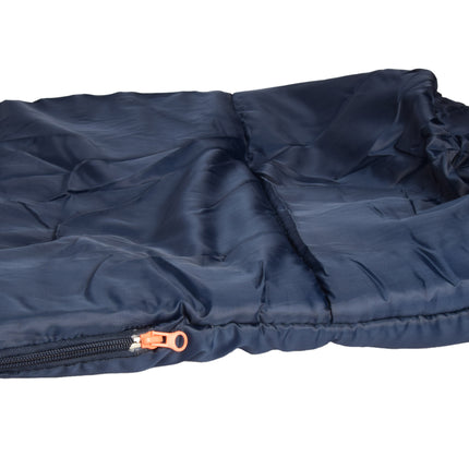 Warme Winterslaapzak van Polyester voor Trektochten - Navy - Afmetingen: 230cm x 80cm x 50cm