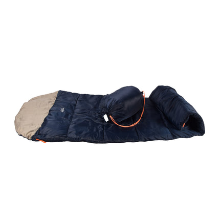 Comfortabele Navy Slaapzakken voor Avontuurlijke Trektochten - 230cm x 80cm x 50cm - 2640g, 2 Stuks