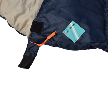Comfortabele Navy Slaapzakken voor Avontuurlijke Trektochten - 230cm x 80cm x 50cm - 2640g, 2 Stuks