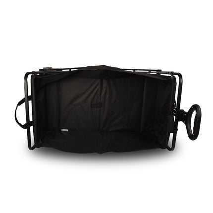 Bolderkar opvouwbaar | Bolderkar | zwart | gelegeerd staal | Draaibaar | Hendel verstelbaar in 2 standen | Maximale belasting: 80kg | Transportkar | Strandkar | 101x56x104cm