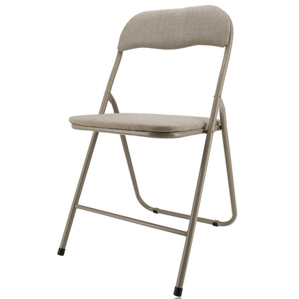 3-Delige Set Inklapbare Stoelen - Assorti Beige, Zwart, Grijs - Ruimtebesparende Stoelen voor Eettafel - 100 kg Draagvermogen