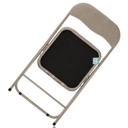 Klapstoelen Set van 4 | Beige Vouwstoelen | Inklapbare Eettafelstoelen | Comfortabele Vouwstoelenset voor Binnen en Buiten