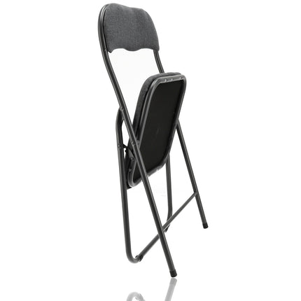 Set van 2 Opklapbare Stoelen - Compact en Lichtgewicht - Grijze Stoelen voor Binnen en Buiten