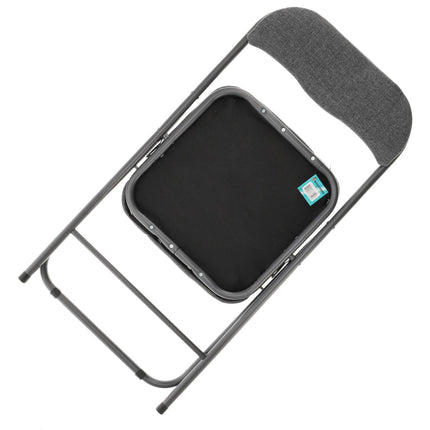Set van 2 Opklapbare Stoelen - Compact en Lichtgewicht - Grijze Stoelen voor Binnen en Buiten