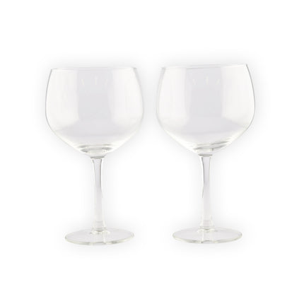 Luxe Transparante Gin-tonic Glazen 2 stucks Gin-tonic Glas 650ml - 4stuks - Hoogwaardig Glas - 10.5cm Diameter