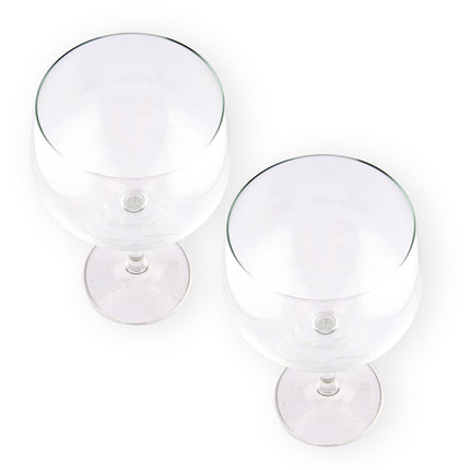 Luxe Transparante Gin-tonic Glazen 2 stucks Gin-tonic Glas 650ml - 4stuks - Hoogwaardig Glas - 10.5cm Diameter