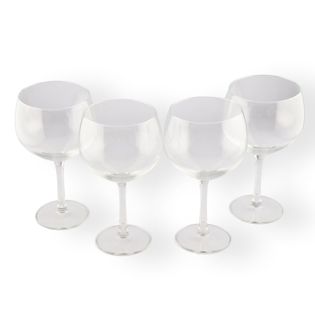 Luxe Transparante Gin-tonic Glazen Set -  Gin-tonic Glas 650ml - 4stuks - Hoogwaardig Glas - 10.5cm Diameter