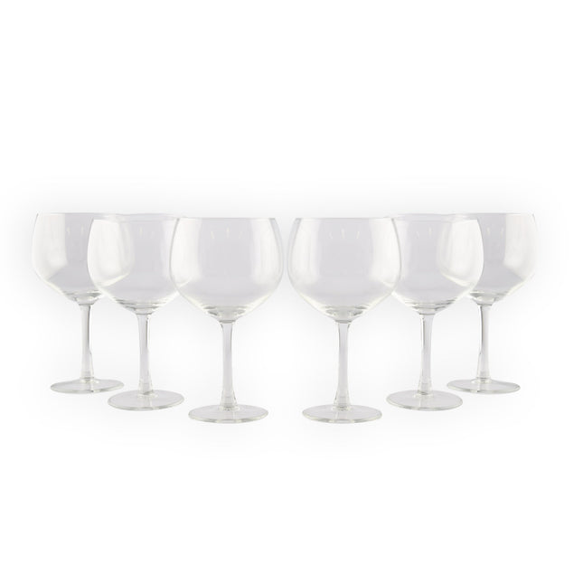 Luxe Transparante Gin-tonic Glazen Set -  Gin-tonic Glas 650ml - 6 stuks - Hoogwaardig Glas - 10.5cm Diameter