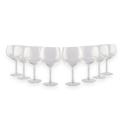 Luxe Transparante Gin-tonic Glazen Set -  Gin-tonic Glas 650ml – 8 stuks - Hoogwaardig Glas - 10.5cm Diameter