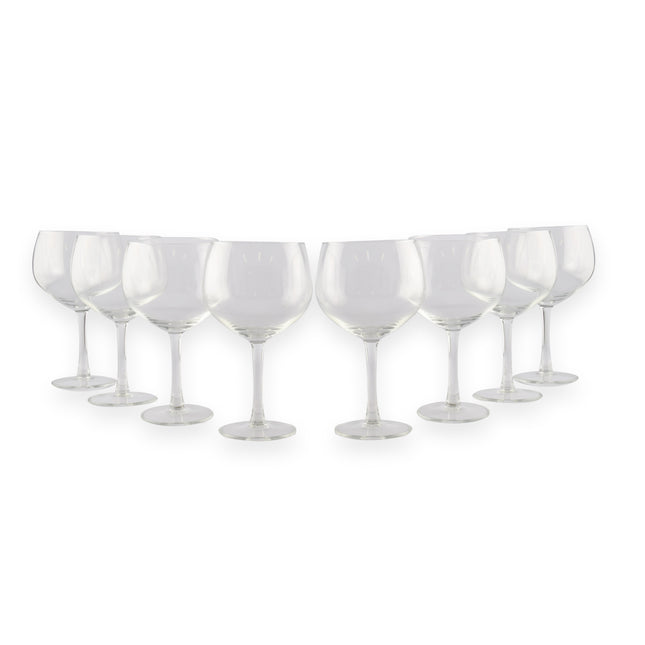 Luxe Transparante Gin-tonic Glazen Set -  Gin-tonic Glas 650ml – 8 stuks - Hoogwaardig Glas - 10.5cm Diameter