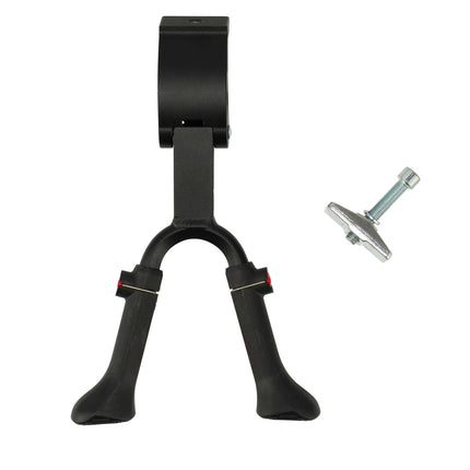 Dubbele Fietsstandaard Universeel - 28 Inch - Beste Dubbele Fietsstandaard voor Racefiets, Mountainbike & Meer - M9 x 30 mm Bevestigingsbout