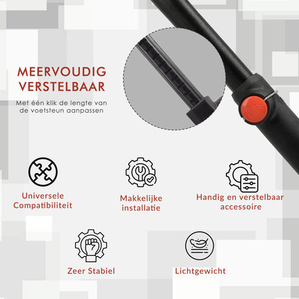 Fietsstandaard 24-28 Inch | Aluminium Enkel Standaard Zwart | Verstelbare  Fietsstandaard Voor 24-26-28 Inch Fietsen | Duurzaam en Stabiel