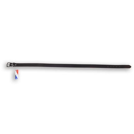 4East Unisex 100% Echt buffelleer Riem - zwart Broekriem - Maat 85 - Verstelbaar - 5 Gaten - Totale Lengte 101cm - Voor Dames en Heren