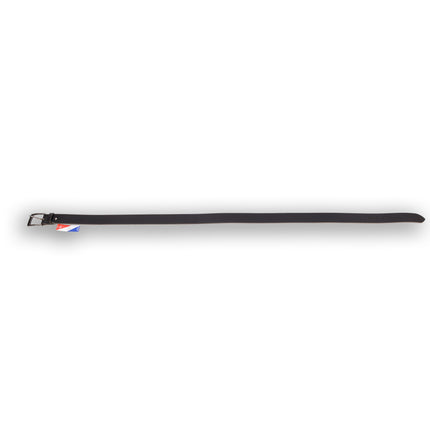 4East Unisex 100% Echt buffelleer Riem - zwart Broekriem - Maat 95 - Verstelbaar - 5 Gaten - Totale Lengte 111cm - Voor Dames en Heren