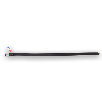 4East Unisex 100% Echt buffelleer Riem - zwart Broekriem - Maat 95 - Verstelbaar - 5 Gaten - Totale Lengte 112cm - Voor Dames en Heren