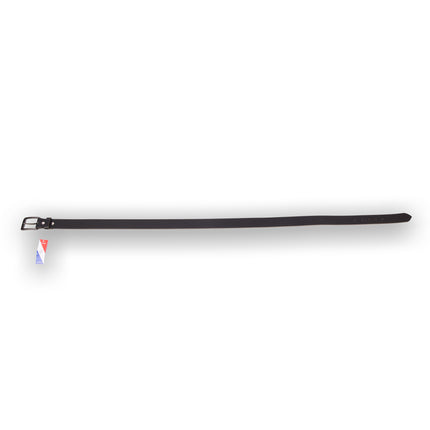 4East Unisex 100% Echt buffelleer Riem – zwart Broekriem - Maat 105 - Verstelbaar - 5 Gaten - Totale Lengte 121cm - Voor Dames en Heren