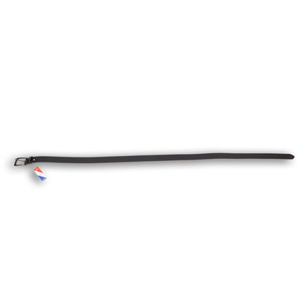4East Unisex 100% Echt buffelleer Riem - zwart Broekriem - Maat 115 - Verstelbaar - 5 Gaten - Totale Lengte 131cm - Voor Dames en Heren
