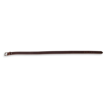 4East Unisex 100% Echt buffelleer Riem - Bruin Broekriem - Maat 85 - Verstelbaar - 5 Gaten - Totale Lengte 101cm - Voor Dames en Heren